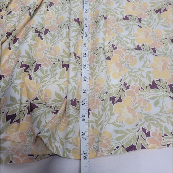 VINTAGE 90s skirt pastel floral cottagecore midi M - Picture 5 of 6